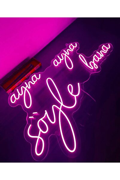 dekoraven Ayna Ayna Söyle Bana Yazı Neon Led Tabela Kafe Güzellik Merkezi Kua...