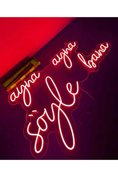 dekoraven Ayna Ayna Söyle Bana Yazı Neon Led Tabela Kafe Güzellik Merkezi Kua...