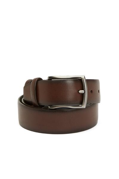 George Hogg Kahverengi Erkek Deri Kemer