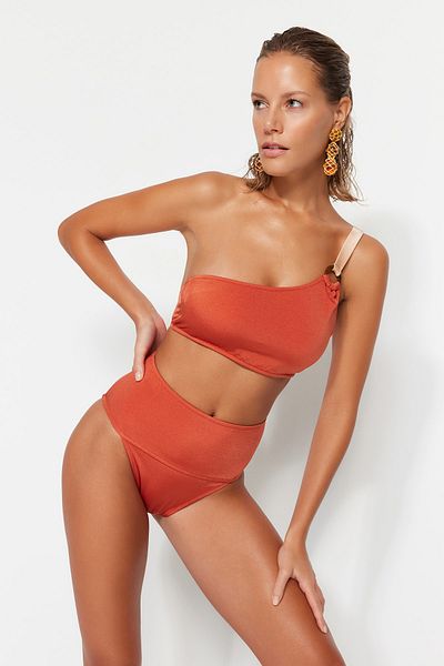 Trendyol Collection Cinnamon High Waist Bikin Bottom TBESS22BA0089