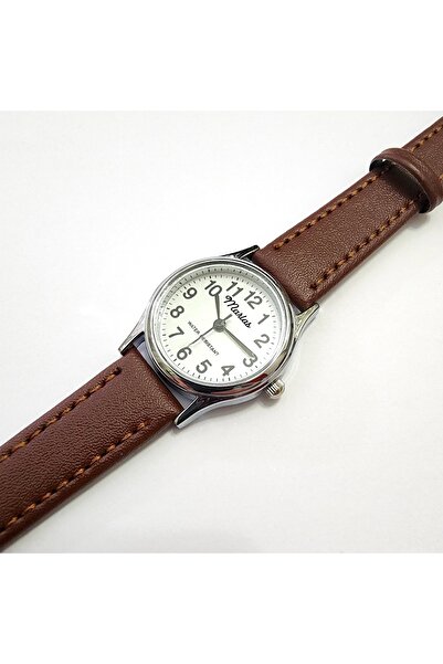 Marlas Retro Kadın Kol Saati, Vintage Tasarım, Klasik Tasarım, Gümüş Renk, Kayışlı, Ikonik, Minimal