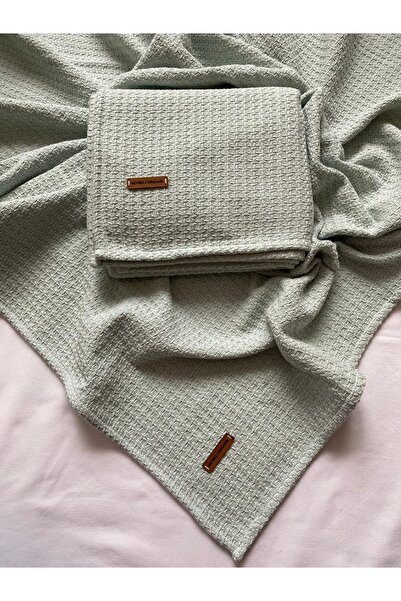 HEYBELİ ORGANİK بيكيه للأطفال والرضع بتصميم قرص العسل مقاس 110x100 سم