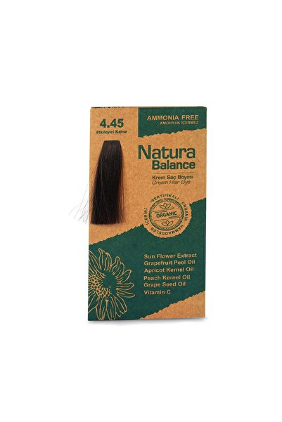 NATURABALANCE Nb Organik Saç Boyası No:4.45 Etkiyeci Kahve (mocha)