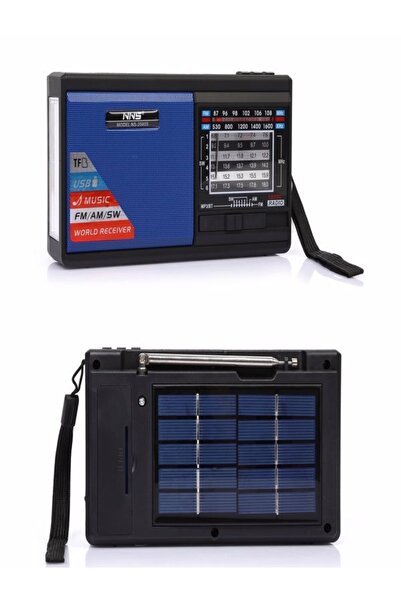 NNS Deprem Çantasına Uygun Taşınabilir Solar Radyo Bt Usb Tf Aux Destekli El ...