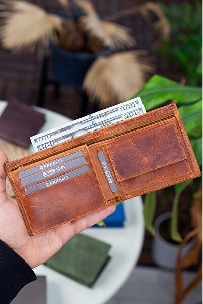 Garbalia Pánská peněženka Crazy Tan z pravé kůže s blokováním RFID RFID s držákem na mince