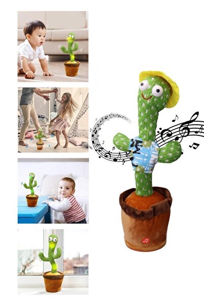 DEMPOWER Dans Eden Şarjlı Konuşan Kaktüs Mavi