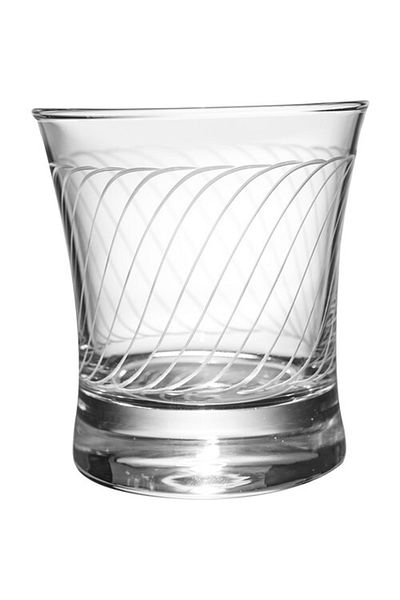 KCD Linda Cut Hand Decor Gilded 6 Pieces Patterned Water Glass Set
