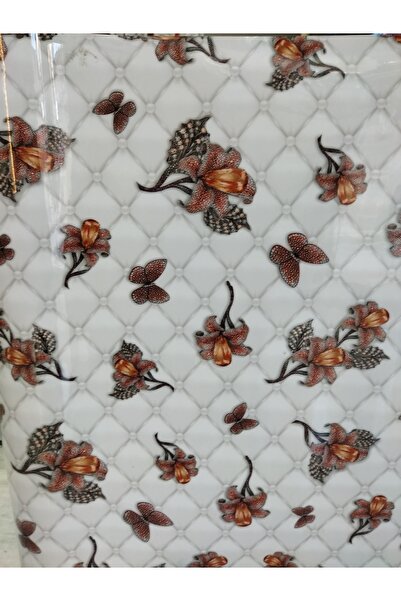 BALBAN TİCARET Protector de masă din PVC gros cu model floral alb, covoraș de...