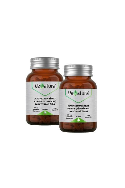 VeNatura 2 Magnesium Citrate and P5pVitaminB6 60 Tablets