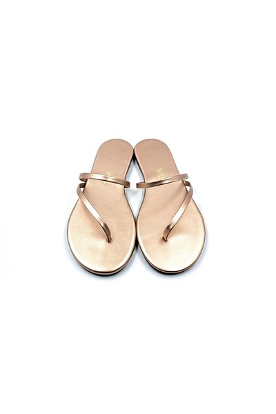 Tkees Women's Single Strip Rose Color Flip Flops