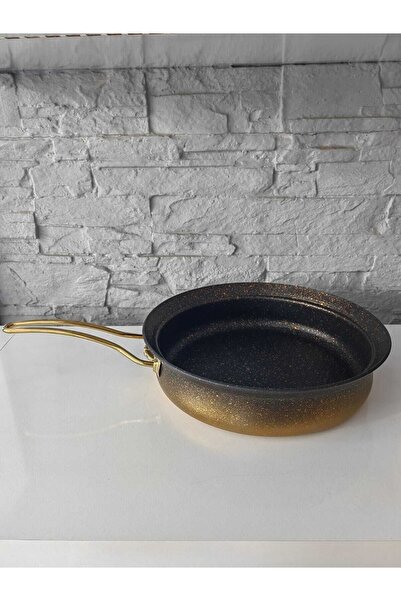 En Ucuz Mağaza طباخ حثي من النحاس الجرانيت متوافق مع مقلاة 26x7 سم 3.0 لتر