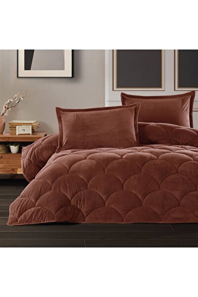 Clasy Wellsoft Yorgan Çift Kişilik Fluffy Kiremit