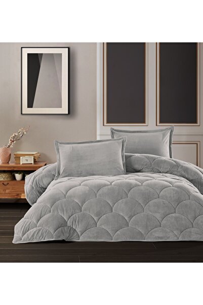 Clasy ÇİFT KİŞİLİK WELLSOFT YORGAN FLUFFY V13 GRİ