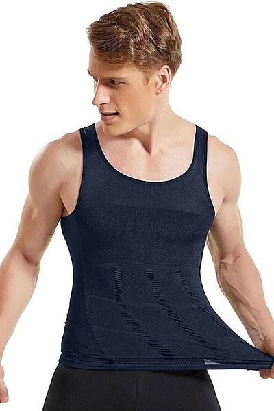 fiolin Men's Corset Undershirt That Slims One Size