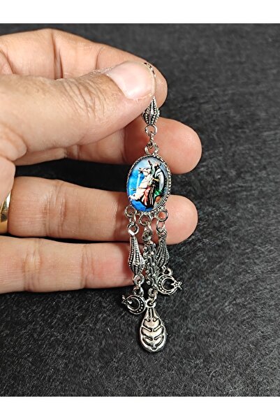 İskeçe Tesbih Επιχειρηματική Ασημένια Φούντα Ροζάριο