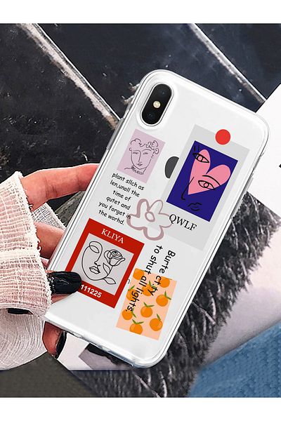 butikcase جراب شفاف فائق التحمل بنمط P.s محمي بكاميرا Iphone Xr