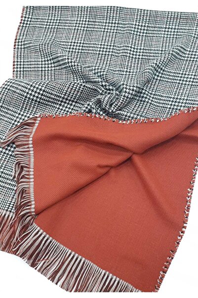 LadyColor Καρό Κασκόλ Διπλής Όψης Σάλι-Σάλι ώμου