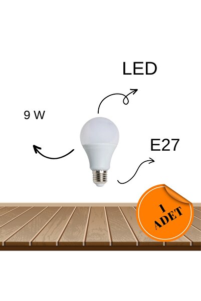 MHK Collection 9w (60w) Beyaz Işık Led Ampul E27 Normal Duy