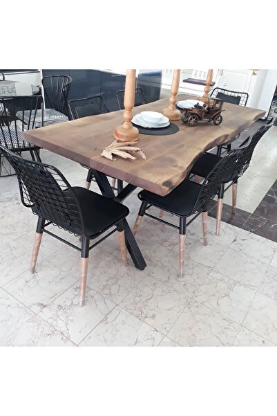 ALTAN HOME Kütük Masa Ceviz 180x90