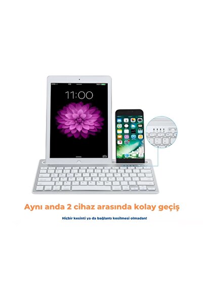 Lecoo Lenovo Bk100 Kablosuz Bluetooth Klavye Siyah