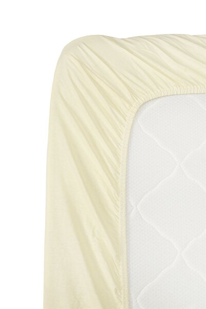 Karaca Home Yellow Combed Cotton Single Fitted Sheet