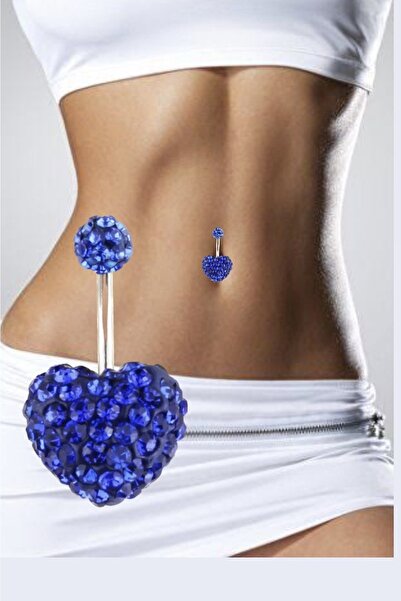 Arescollection 316 L Cerrahi Çelik Şambala Kalp Göbek Piercingi