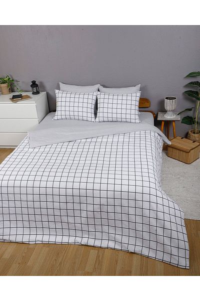 Rimo Home Set cuvertură de pilota cu două fețe și carouri - dublu