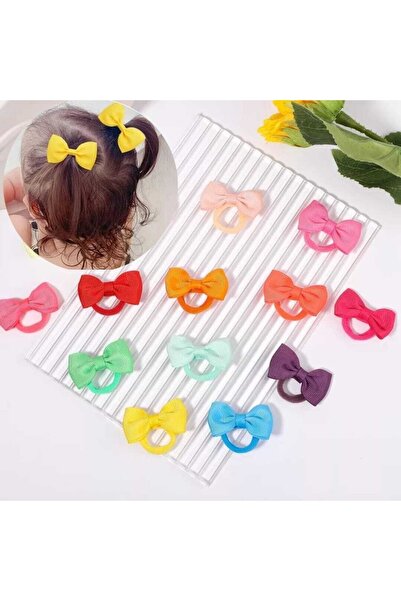 MutluBiDünya Lily 6 Çift Fiyonklu Lastik Toka Okul Tokası