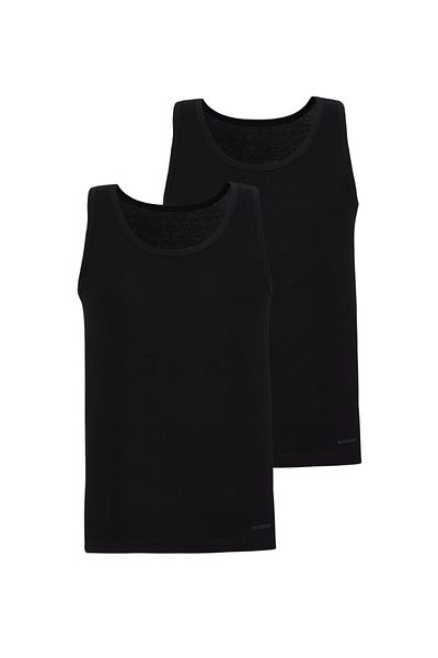 Blackspade Men's Black 2 Pack Loose Fit Undershirt 9225