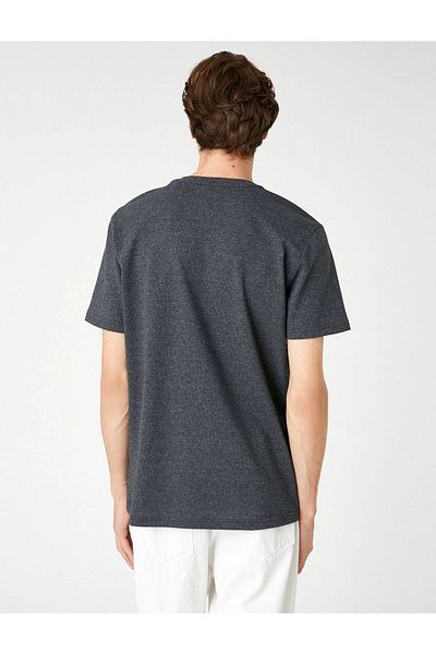 Koton 3sam10053hk Men's T-shirt Anthracite