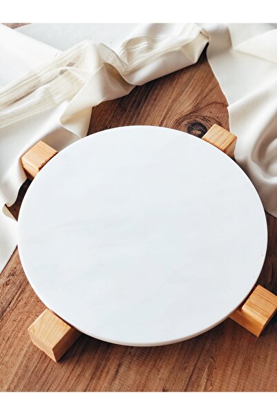 Madas Desıgn Mermer Sunumluk, Kurabiyelik, Pasta Sunumu, Peynir Tabağı, Servi...