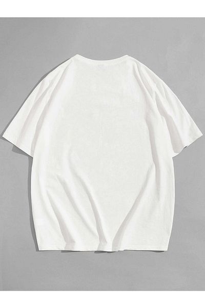 Deocept Unisex Born Genius Printed Oversize T-shirt