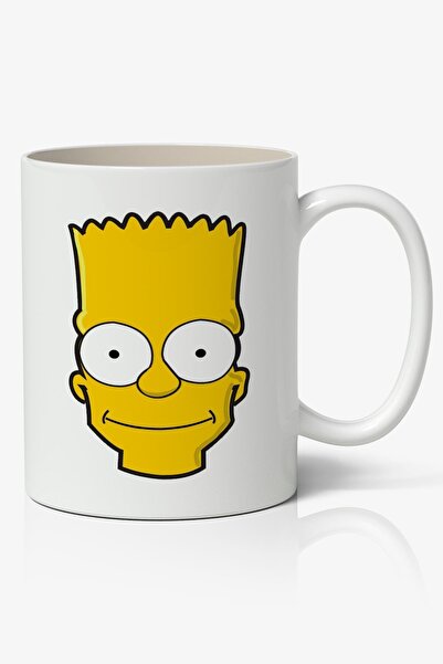 Anime Marketi كوب بورسلين أبيض من بارت سيمبسون