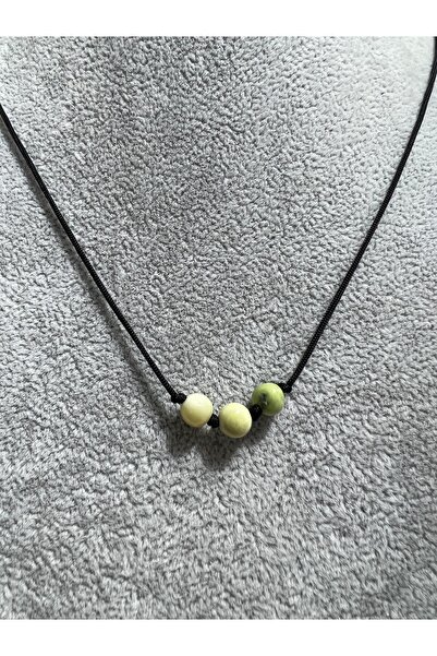 GÜMÜŞTEL EL SANATLARI قلادة من حجر الكريسوبراسي الطبيعي المعتمد مع نظام قفل ا...