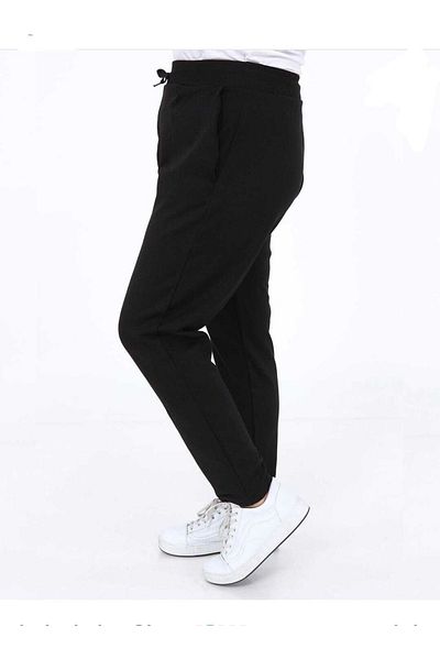 anne moda ankara Steel Fabric Waist Lace-up Trousers