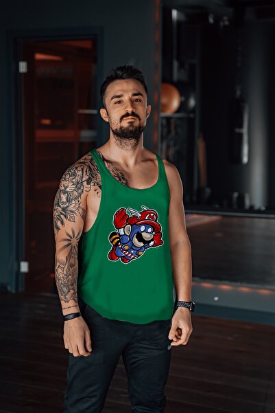 Freeyez Super Mario Fly Gym Fitness Tank Top Athlete