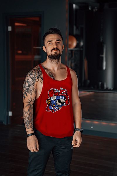 Freeyez Super Mario Fly Gym Fitness Tank Top Athlete