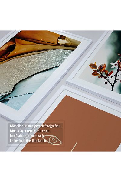 HOMEPACK Σετ ζωγραφικής 3 τεμαχίων με λευκό πλαστικοποιημένο πλαίσιο Hpn008
