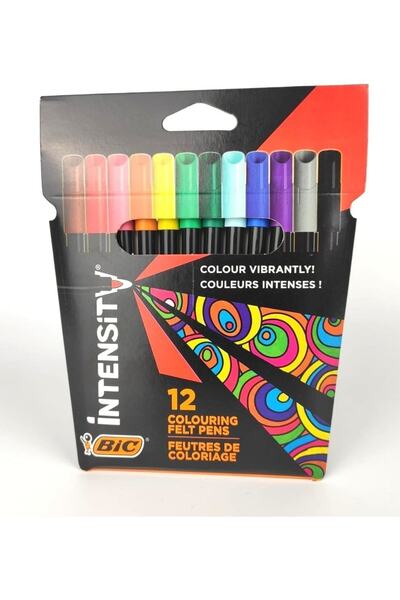 Bic Intensity Keçeli Boya Kalemi 12 Renk