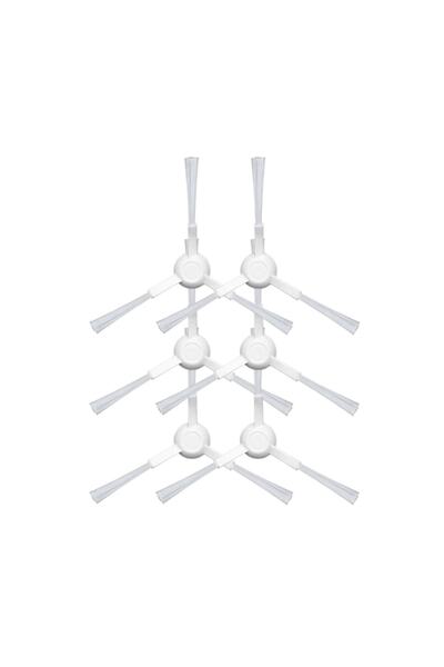 robotyedek Xiaomi Mop Pro Styj02ym (λευκό) - 6 συμβατές πλαϊνές βούρτσες