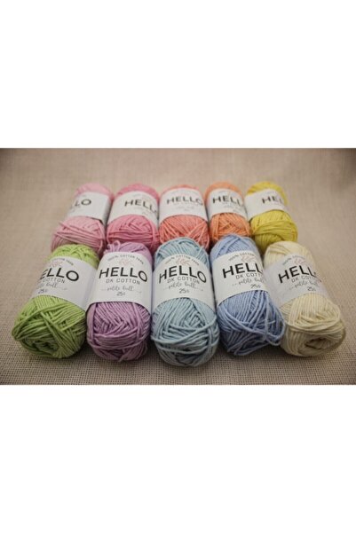 Genel Markalar Punch Ve Amigurumi Pastel Iplik Seti 10'lu - Pamuk