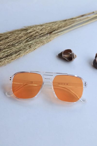 LOOKUP Lookup Metal Gold Frame Pink Cat Eye Women's Sunglasses