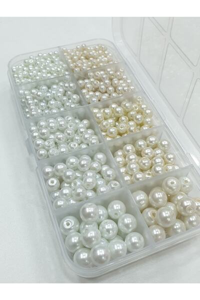 CRYSTALSHOP Σετ Γυάλινο Πέρλα - 1240 Τεμάχια