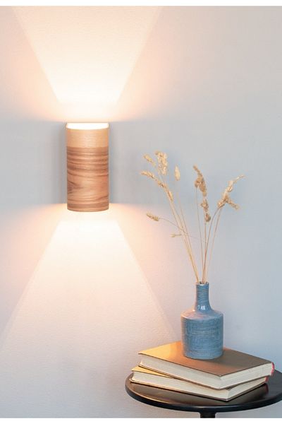 HÜMA Design Bombe Model 3D Decorative Wooden Rope Rustic Wall Sconce Chandelier