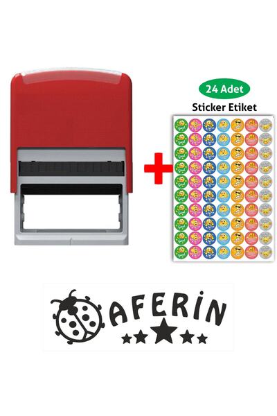 Baskı Life Kendinden Mürekkepli Öğretmen Kaşesi Aferin Kaşesi Bl-76
