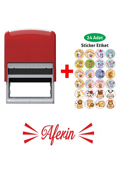 Baskı Life Öğretmen Kaşesi, Aferin Kaşe Otomatik Mühür Kaşe 2