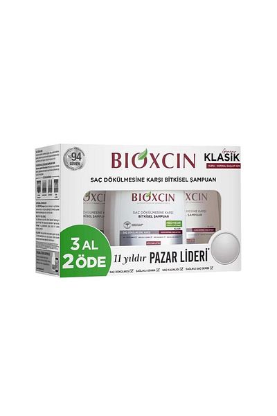 Bioxcin Genesis 3 x 300 Ml Dry and Normal Hair Shampoo - Vb805