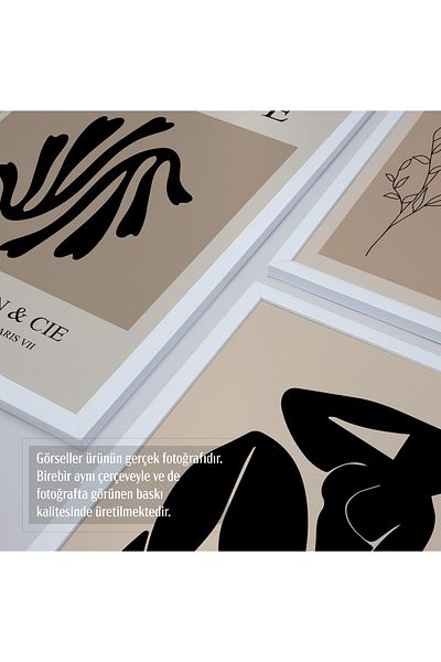 HOMEPACK Σετ ζωγραφικής 5 τεμαχίων με λευκό πλαστικοποιημένο πλαίσιο Five-008
