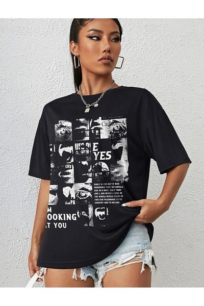 BENROMA 1 μπλουζάκι δώρο για αγορές 6 και άνω στο καλάθι - Μπλουζάκι με στάμπα μεγάλου μεγέθους