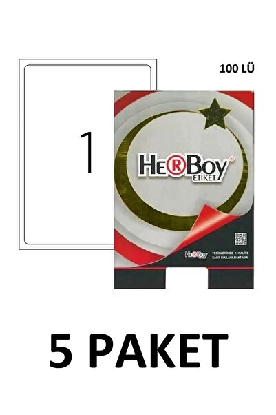 Generic Brand 5 paketa HB-1001 199.6 x 289.1 mm laserske etikete 100 kom
